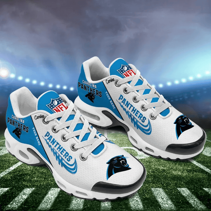 Carolina Panthers Custom Name TN Shoes Sneakers For Men And Women - Blue