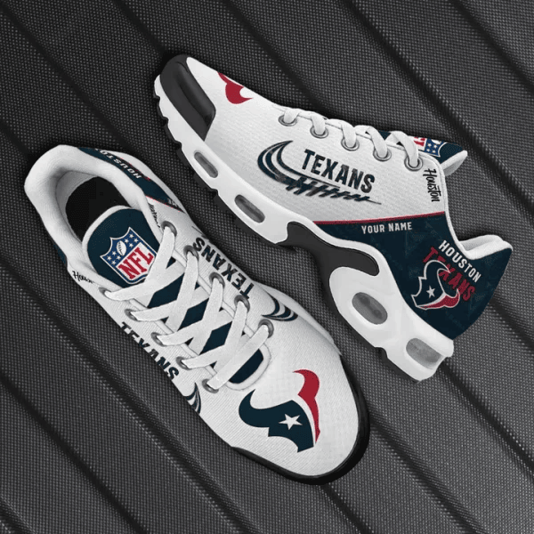 Houston Texans Custom Name TN Shoes Sneakers For Men And Women - Navy