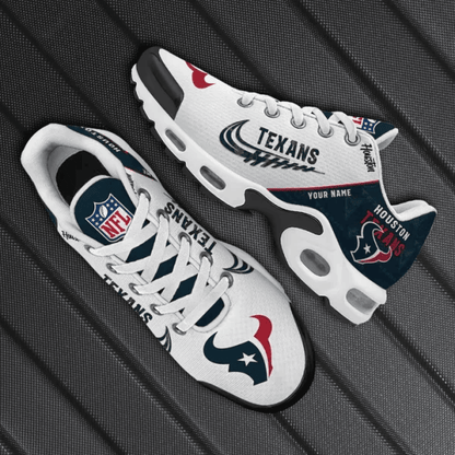 Houston Texans Custom Name TN Shoes Sneakers For Men And Women - Navy