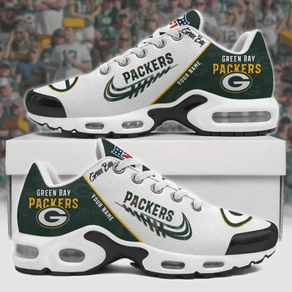 Green Bay Packers Custom Name TN Shoes Sneakers For Men And Women - Green