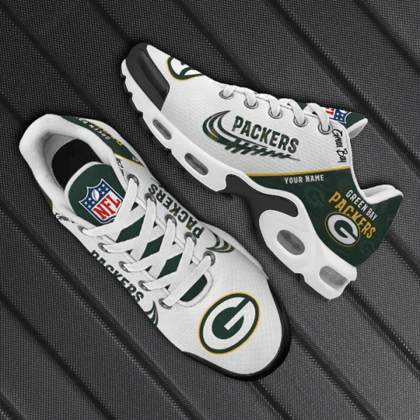 Green Bay Packers Custom Name TN Shoes Sneakers For Men And Women - Green