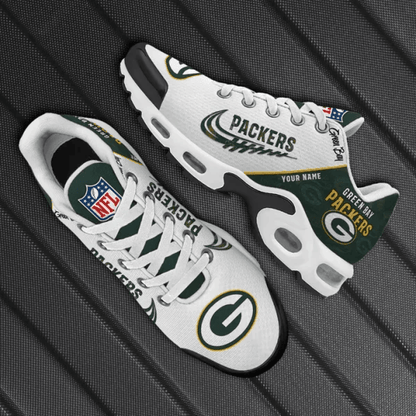 Green Bay Packers Custom Name TN Shoes Sneakers For Men And Women - Green