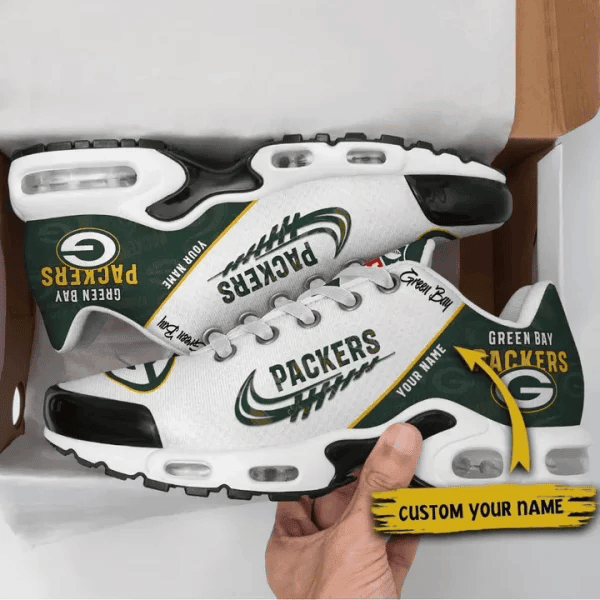 Green Bay Packers Custom Name TN Shoes Sneakers For Men And Women - Green