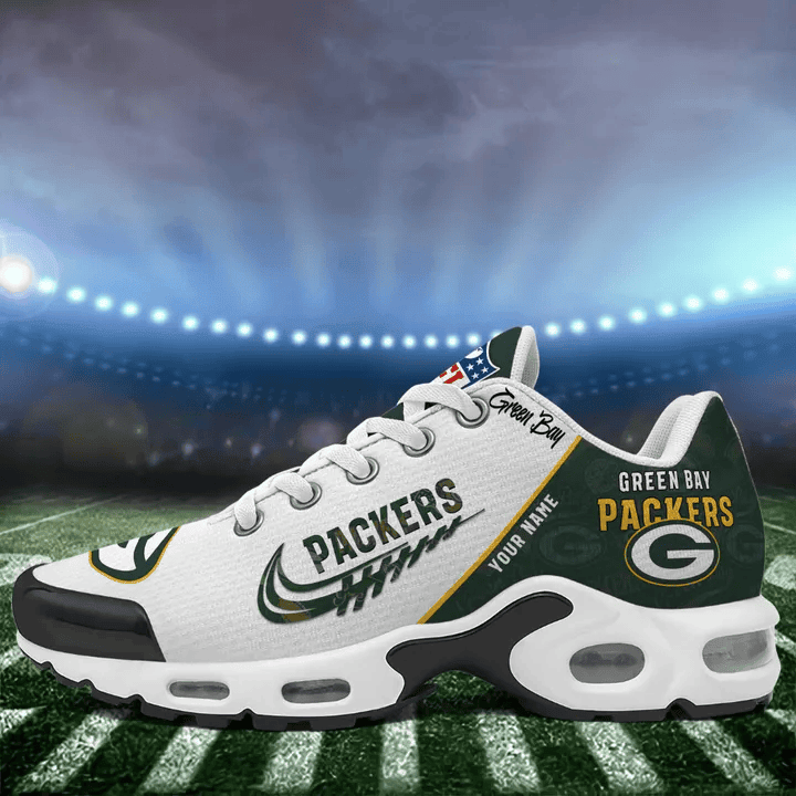 Green Bay Packers Custom Name TN Shoes Sneakers For Men And Women - Green