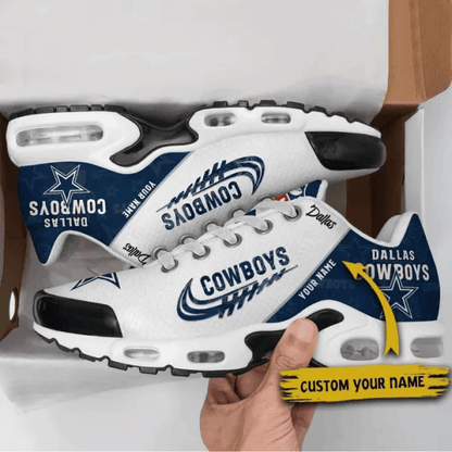 Dallas Cowboys Custom Name TN Shoes Sneakers For Men And Women - Navy