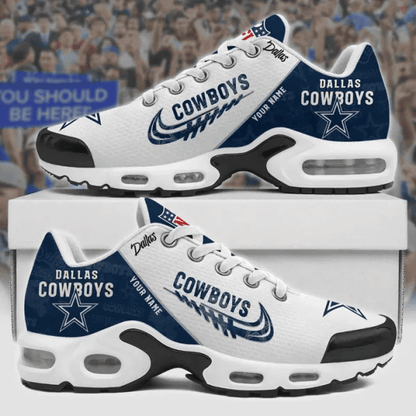 Dallas Cowboys Custom Name TN Shoes Sneakers For Men And Women - Navy