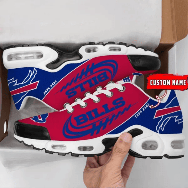 Buffalo Bills Custom Name Air Max Shoes Sneakers For Men And Women - Red/Blue