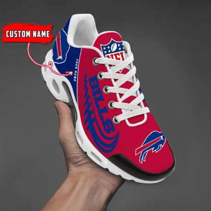 Buffalo Bills Custom Name Air Max Shoes Sneakers For Men And Women - Red/Blue