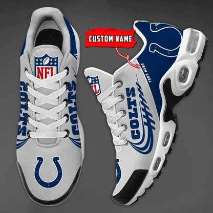 Indianapolis Colts Custom Name Air Max Shoes Sneakers For Men And Women - Navy