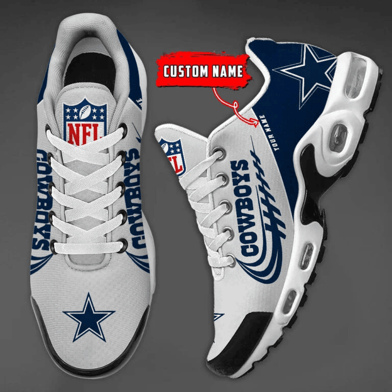 Dallas Cowboys Custom Name Air Max Shoes Sneakers For Men And Women - Navy