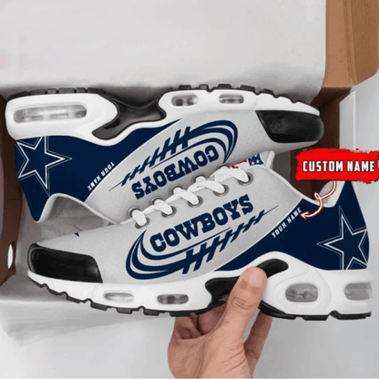 Dallas Cowboys Custom Name Air Max Shoes Sneakers For Men And Women - Navy