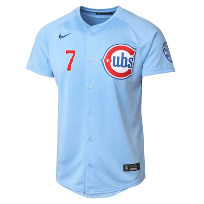 Dansby Swanson 7 Chicago Cubs Limited Alternate 2 YOUTH Jersey - Baby Blue