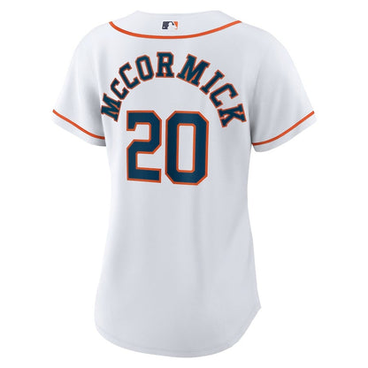Chas McCormick 20 Houston Astros Home Player Women Jersey - White