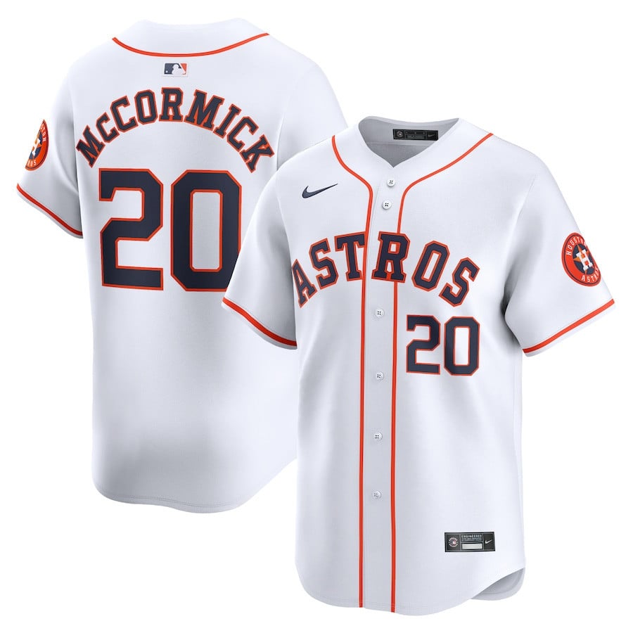 Chas McCormick 20 Houston Astros Home Limited Player Men Jersey - White