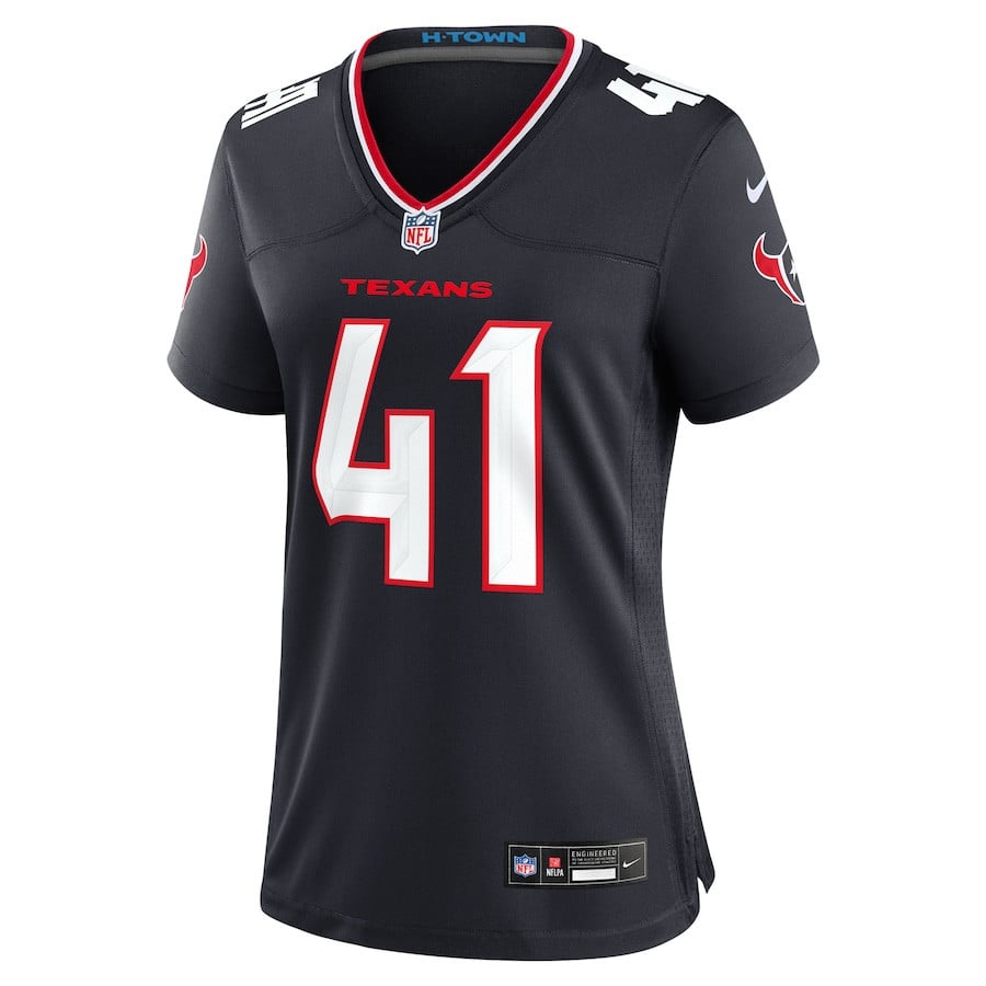 Gregory Junior 41 Houston Texans Women's Team Game Jersey - Navy