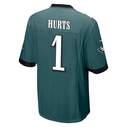 Jalen Hurts 1 Philadelphia Eagles 'Tell Me Where It Hurts' Game Men Jersey - Midnight Green