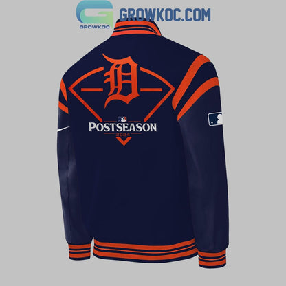 Detroit Tigers 2024 Baseball Team October Ready Postseason Baseball Jacket - All Over Printed - Navy - All-Over-Printed Jacket