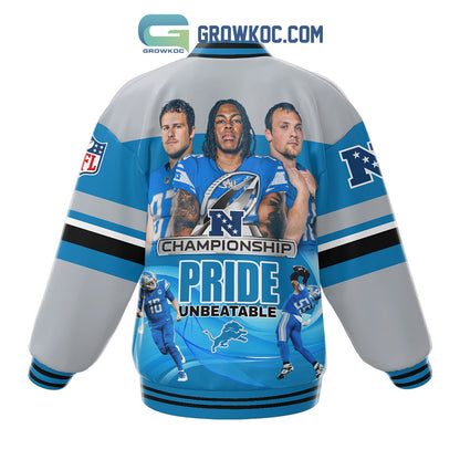 Detroit Lions Die Hard And Loyal Fan Baseball Jacket - All Over Printed - Blue - All-Over-Printed Jacket