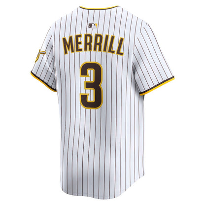 Jackson Merrill 3 San Diego Padres Alternate Limited Player Men Jersey - White