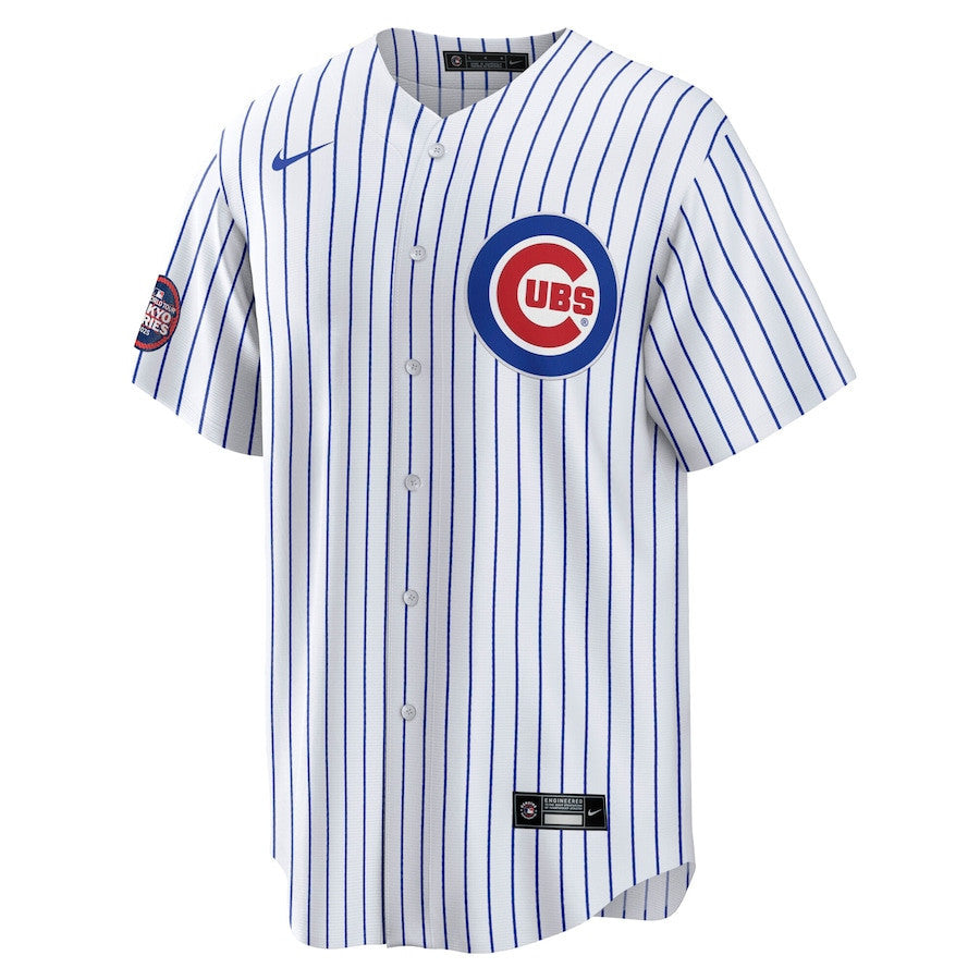 Seiya Suzuki 27 Chicago Cubs 2025 MLB World Tour: Tokyo Series Home Player Men Jersey - White