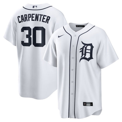 Kerry Carpenter 30 Detroit Tigers Home Men Jersey - White
