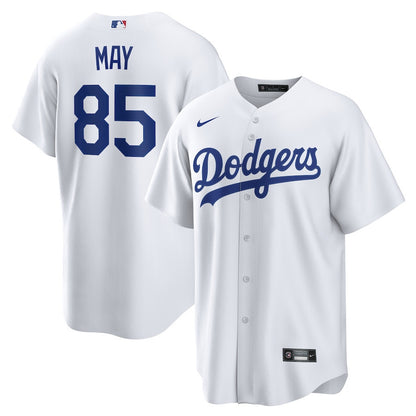 Dustin May 85 Los Angeles Dodgers Home Men Jersey - White