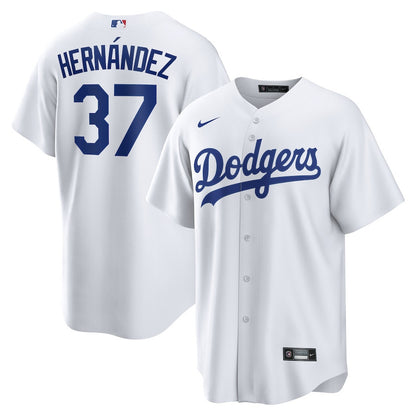 Teoscar Hernandez 37 Los Angeles Dodgers Home Men Jersey - White