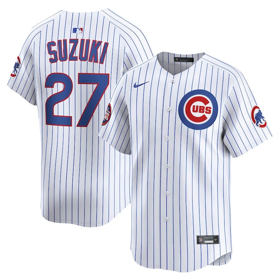 Seiya Suzuki 27 Chicago Cubs 2025 World Tour: Tokyo Series Home Limited Player Jersey - White