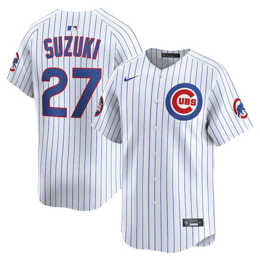 Seiya Suzuki 27 Chicago Cubs 2025 World Tour: Tokyo Series Home Limited Player Jersey - White