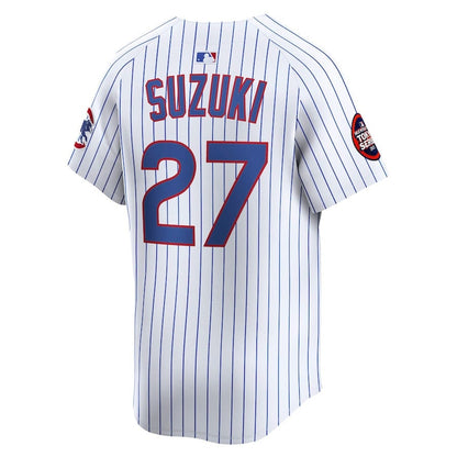 Seiya Suzuki 27 Chicago Cubs 2025 World Tour: Tokyo Series Home Limited Player Jersey - White