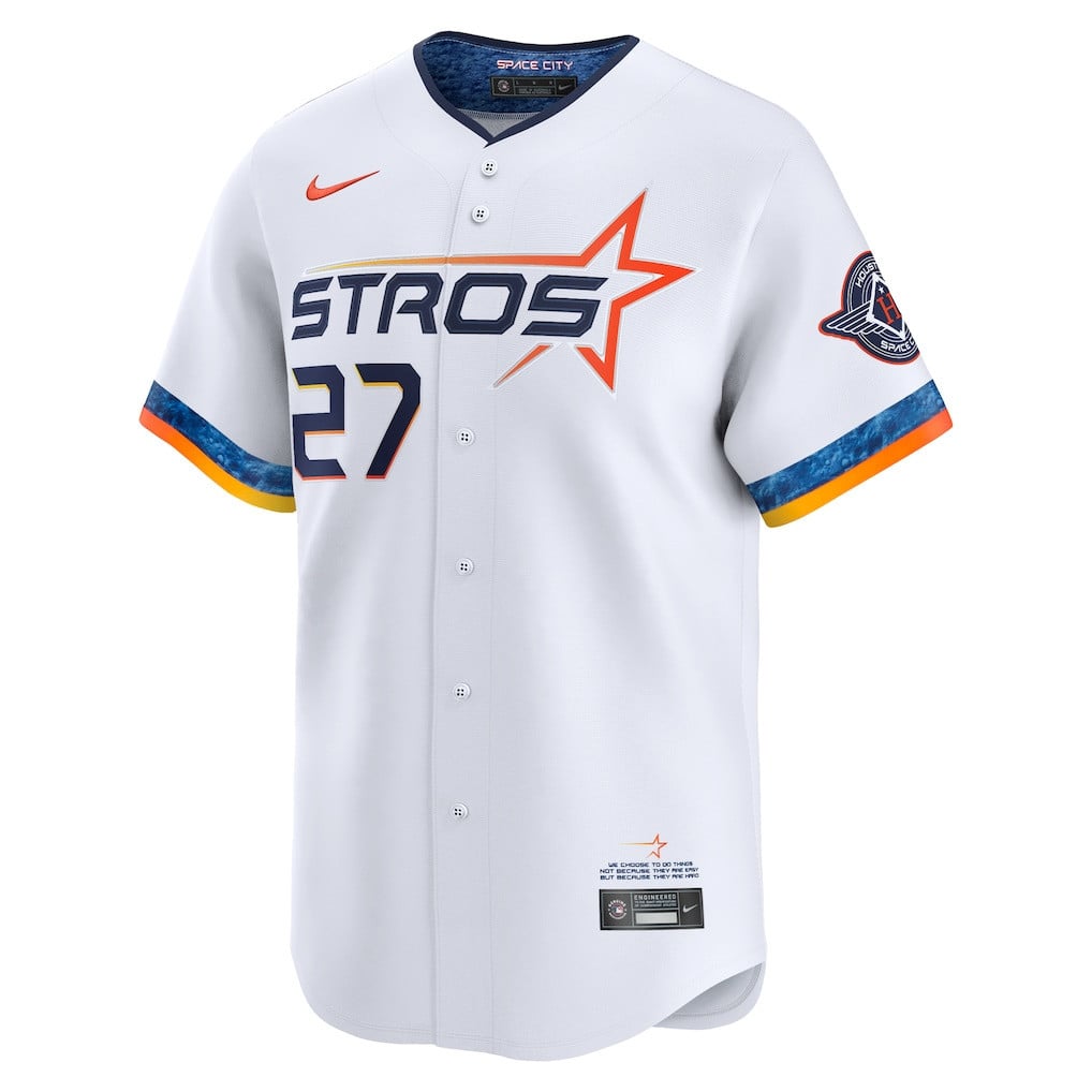 Jose Altuve 27 Houston Astros 2025 City Connect Limited Player Men Jersey - White