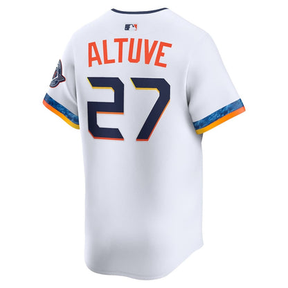 Jose Altuve 27 Houston Astros 2025 City Connect Limited Player Men Jersey - White