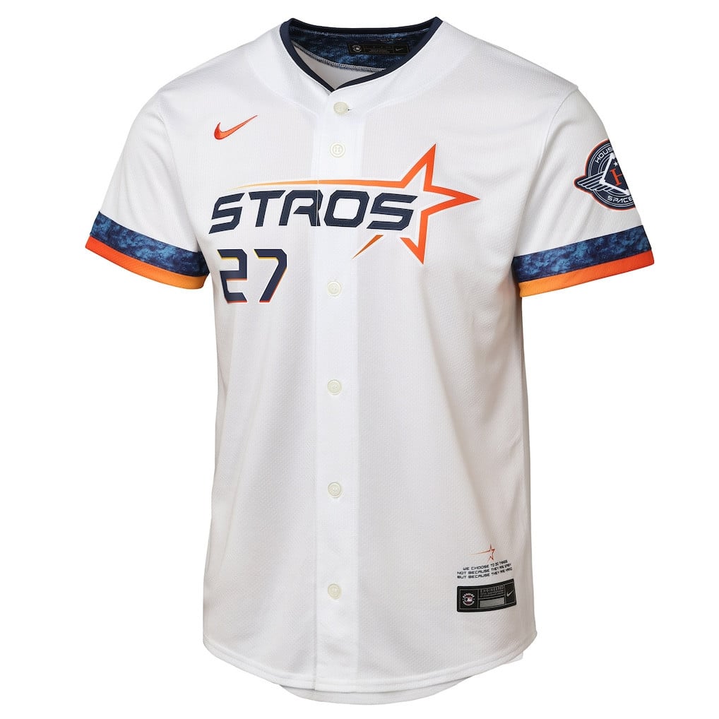 Jose Altuve 27 Houston Astros 2025 City Connect Limited Player YOUTH Jersey - White
