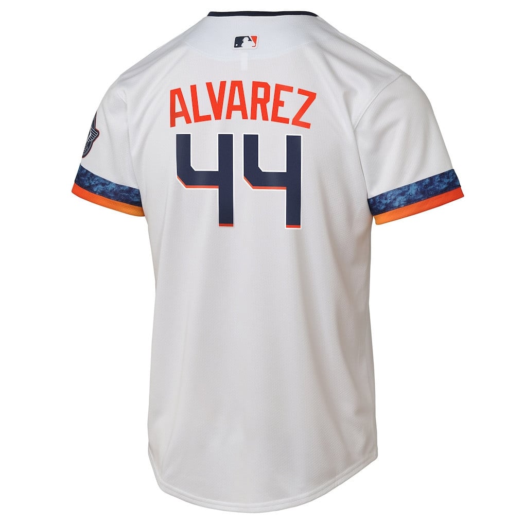 Yordan Álvarez 44 Houston Astros 2025 City Connect Limited Player YOUTH Jersey - White
