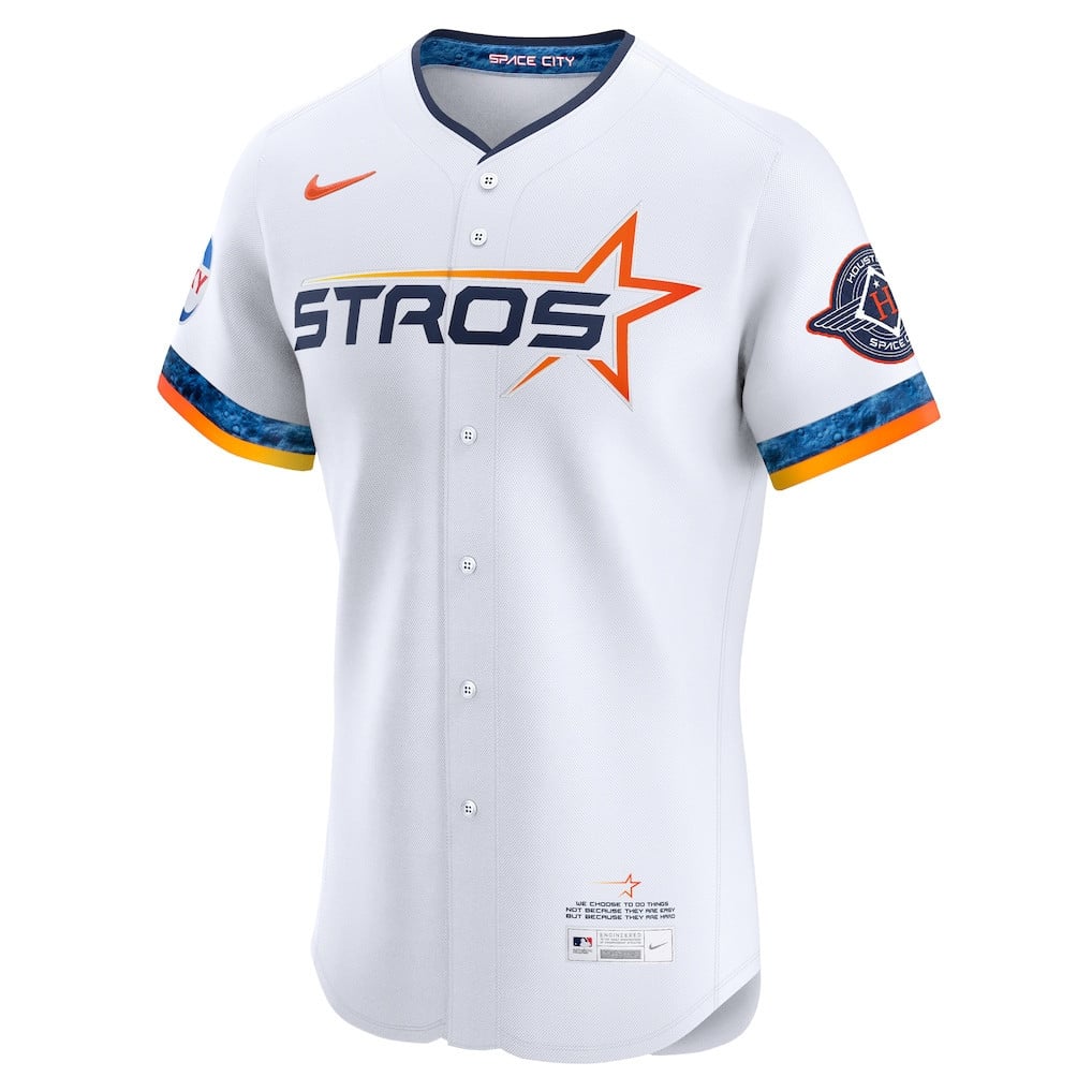 Houston Astros 2025 City Connect Elite Men Jersey - White