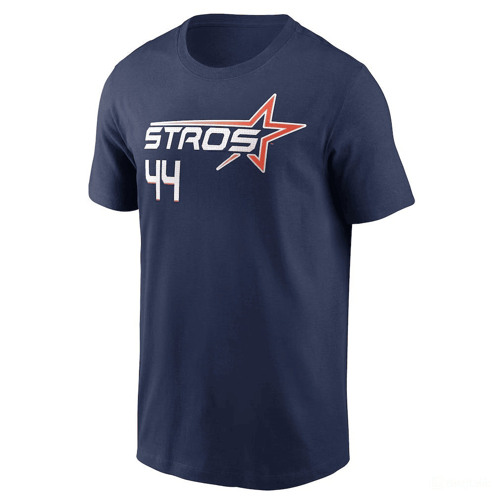 Yordan Álvarez 44 Houston Astros 2025 City Connect Fuse Name & Number T-Shirt - Navy