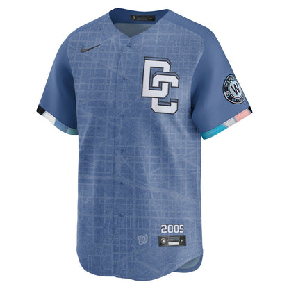 Washington Nationals 2025 City Connect Limited Men Jersey - Blue