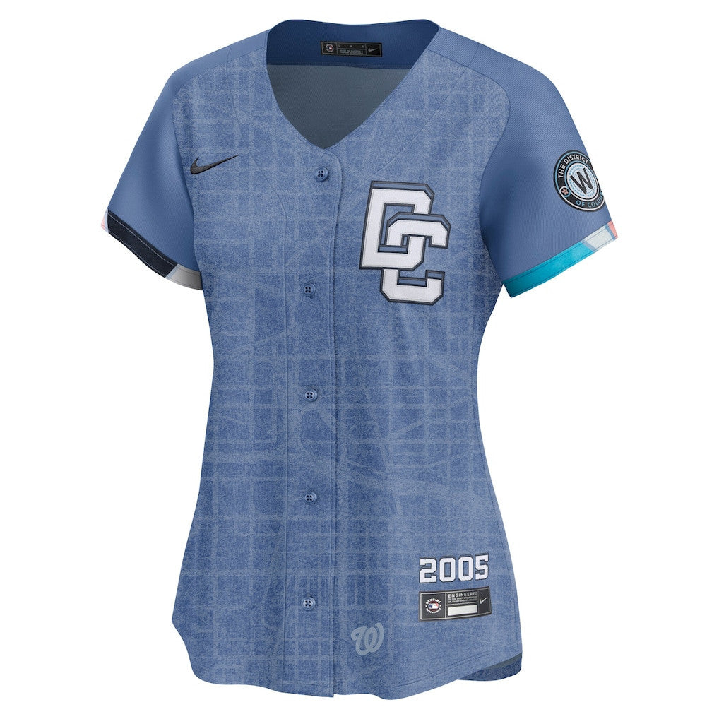 Washington Nationals Women's 2025 City Connect Limited Jersey - Blue