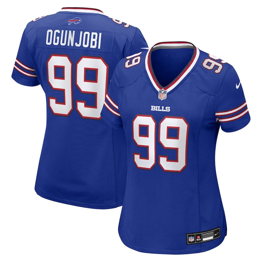 Larry Ogunjobi 99 Buffalo Bills Women's Team Game Jersey - Royal