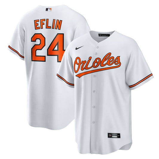 Zach Eflin 24 Baltimore Orioles Home Men Jersey - White