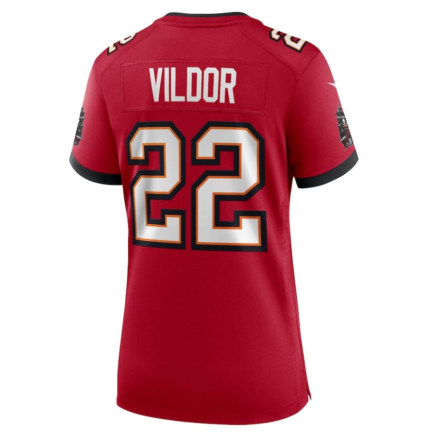 Kindle Vildor 22 Tampa Bay Buccaneers Women's Team Game Jersey - Red