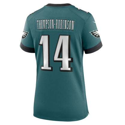 Dorian Thompson-Robinson 14 Philadelphia Eagles Women's Team Game Jersey - Midnight Green