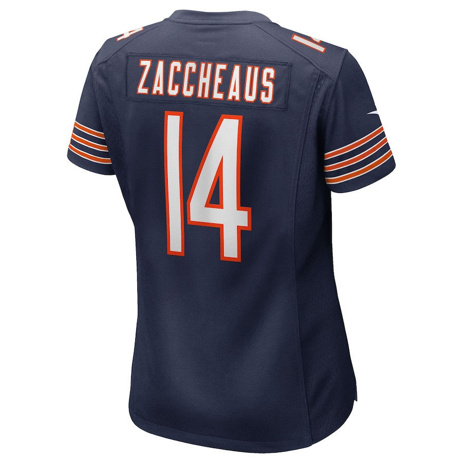 Olamide Zaccheaus 14 Chicago Bears Women's Team Game Jersey - Navy