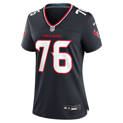 Austin Deculus 76 Houston Texans Women's Team Game Jersey - Navy