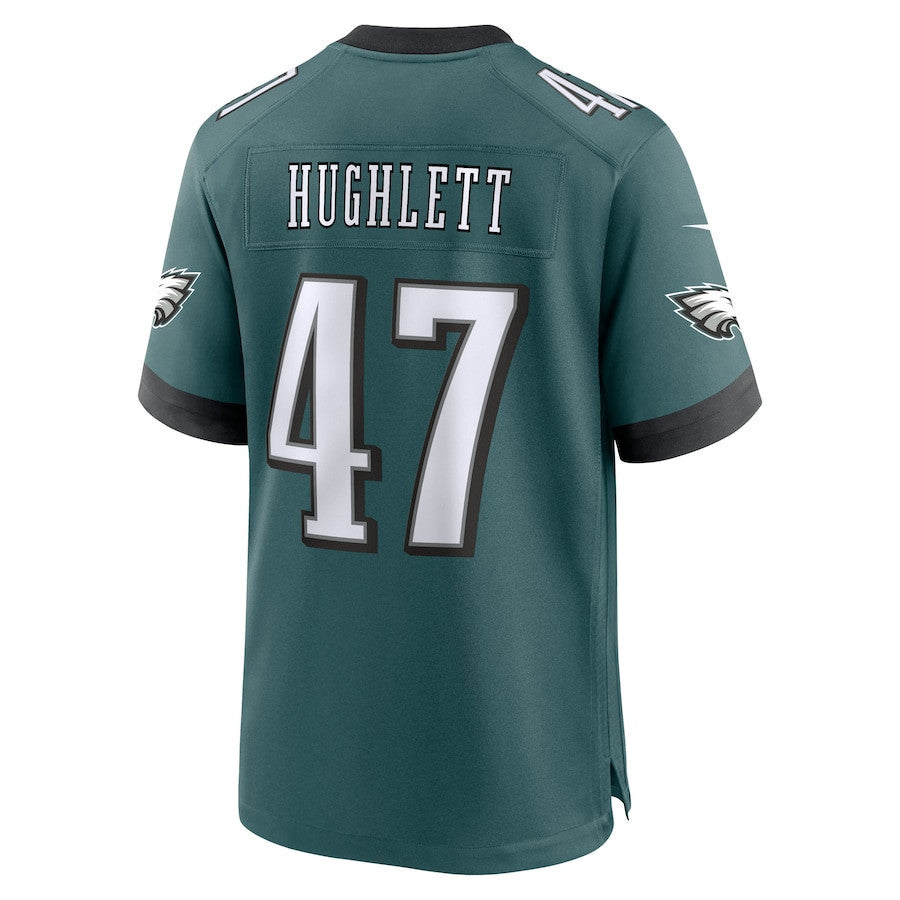 Charley Hughlett 47 Philadelphia Eagles Team Game Men Jersey - Midnight Green