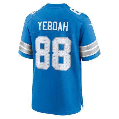 Kenny Yeboah 88 Detroit Lions Team Game Men Jersey - Blue