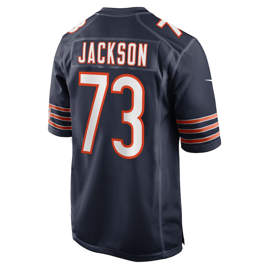 Jonah Jackson 73 Chicago Bears Team Game Men Jersey - Navy