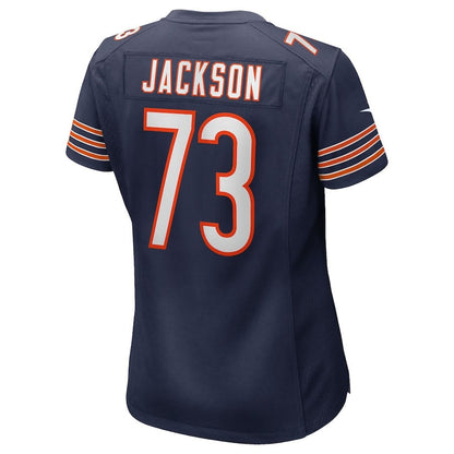 Jonah Jackson 73 Chicago Bears Women's Team Game Jersey - Navy