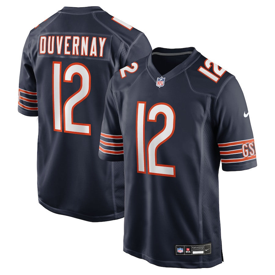 Devin Duvernay 12 Chicago Bears Team Game Men Jersey - Navy