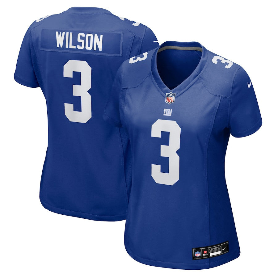 Russell Wilson 3 New York Giants Women's Game Jersey - Royal